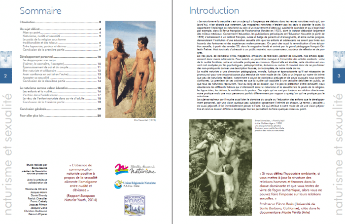 A naturisme et sexualité deux pages