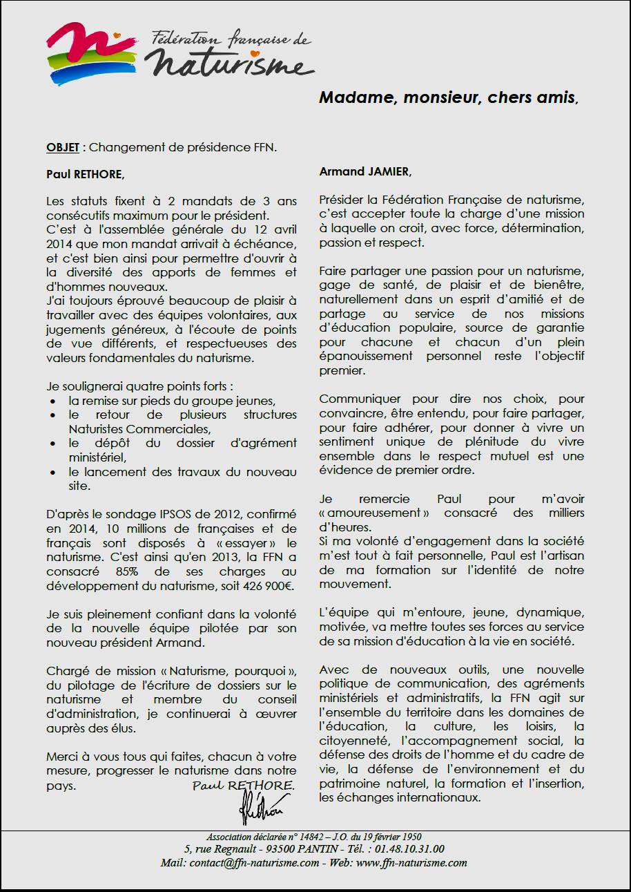 You are currently viewing Armand Jamier, nouveau Président à la FFN