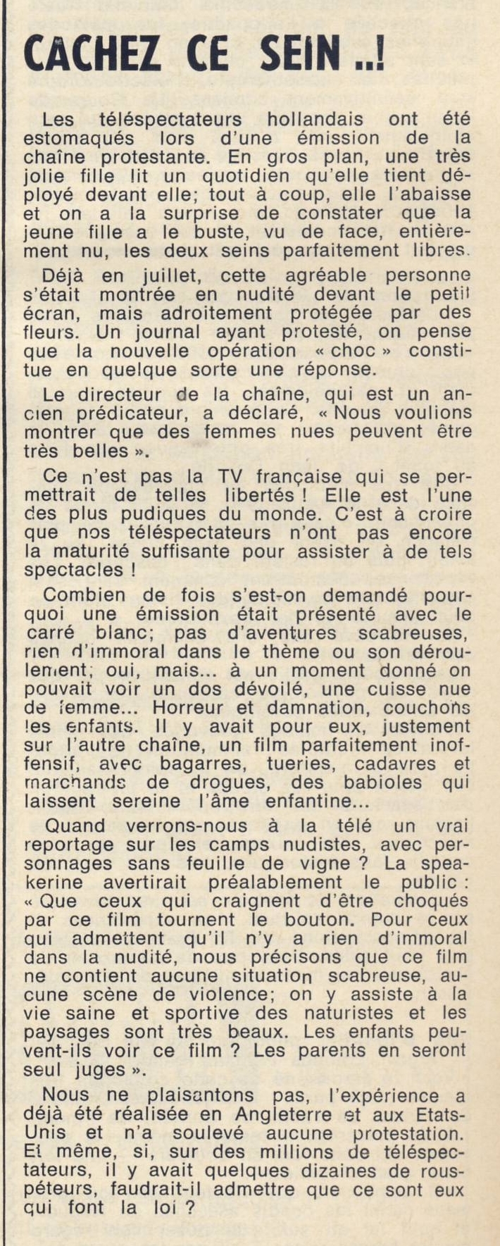 You are currently viewing Cachez ce sein à la télé