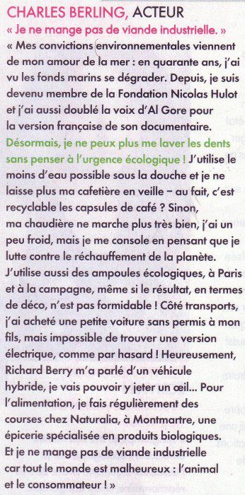 Les stars donnent l'exemple - Charles Berling