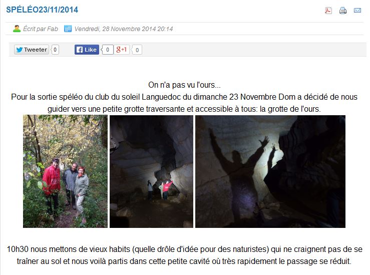 You are currently viewing Spéléo nue avec le Club du Soleil du Languedoc