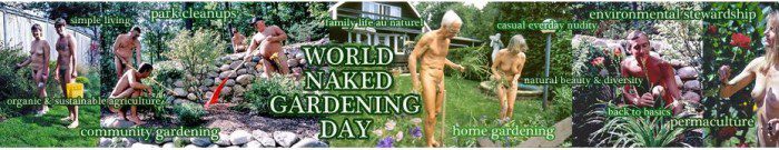 World naked gardening day