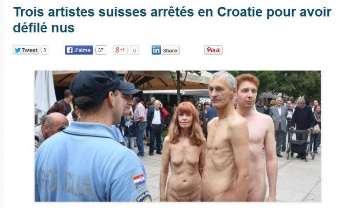 Lire la suite à propos de l’article Manifestation nue en Croatie