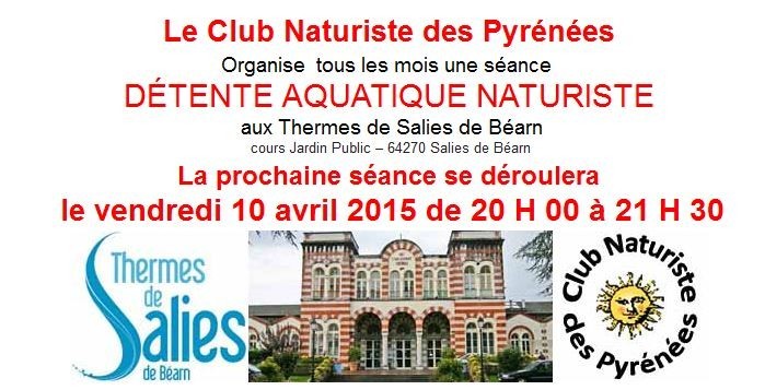 Lire la suite à propos de l’article Thermes détente aquatique naturiste à Salies de Béarn