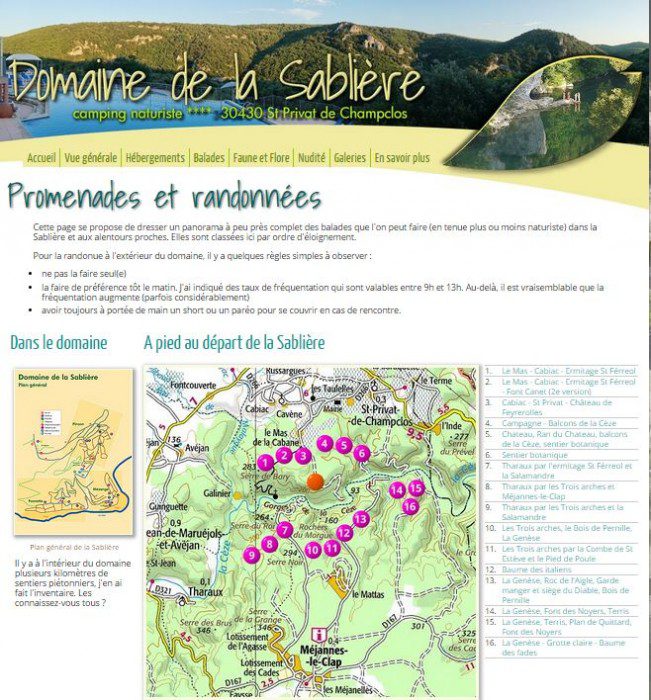 Lire la suite à propos de l’article Parcours de rando-nues autour de la Sablière