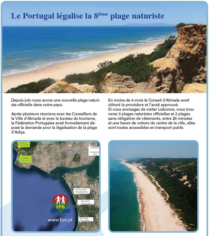 You are currently viewing Dossier Portugal – Nouvelle plage naturiste au Portugal