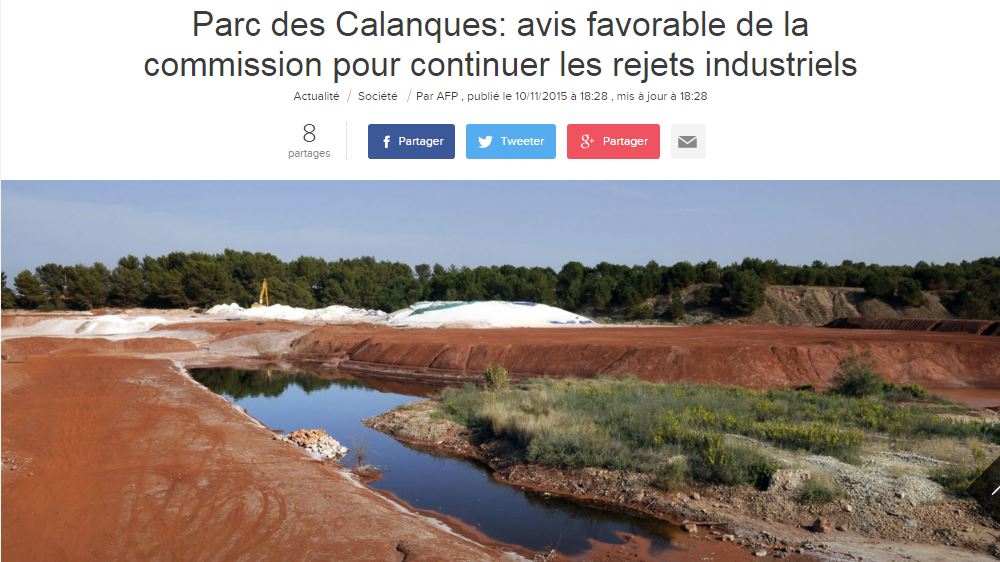 You are currently viewing La commission donne son avis favorable pour continuer à rejeter les effluents chimiques à la mer (Article de l&rsquo;express)