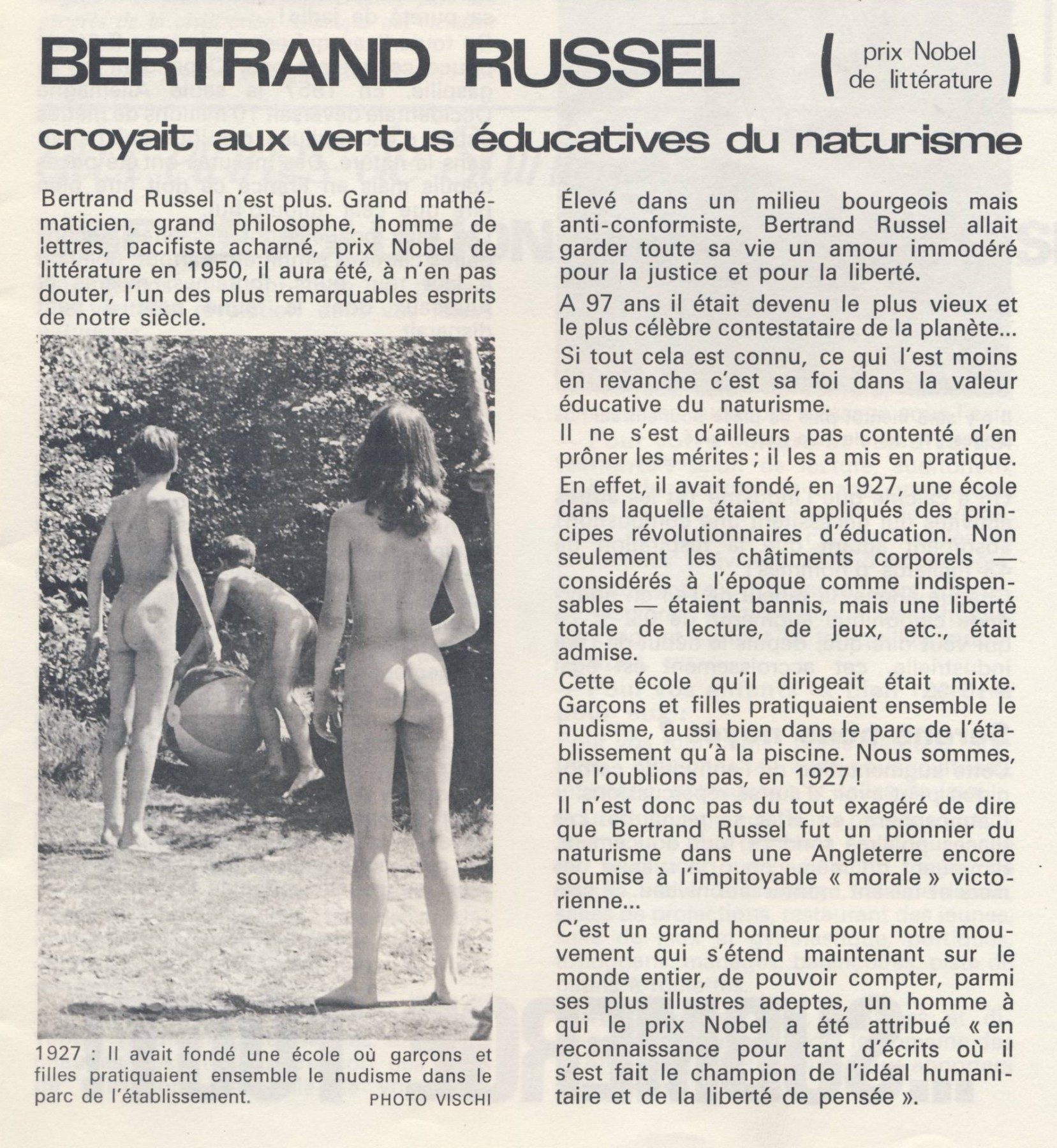 LVS n°2 - mars avril 1970 - Education, école et naturisme