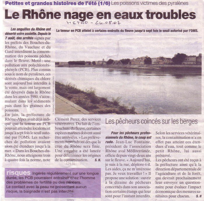 Le rhône en eaux troubles