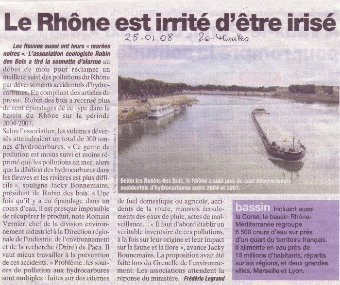Le rhône - pollution