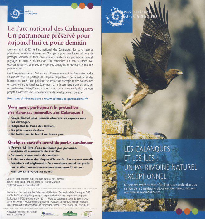 Lire la suite à propos de l’article Le dépliant du Parc National des Calanques