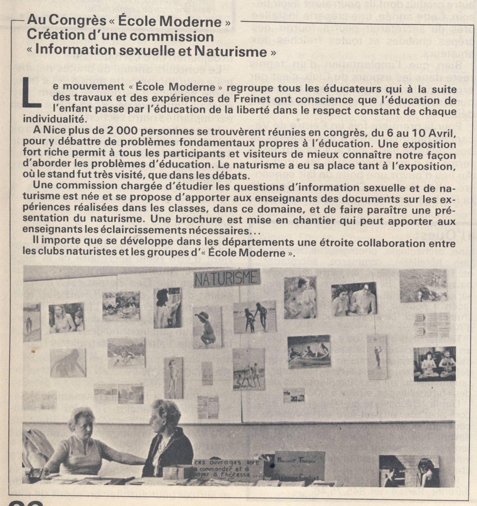 You are currently viewing Commission « sexualité et naturisme » au congrès de l&rsquo;école moderne (1971)
