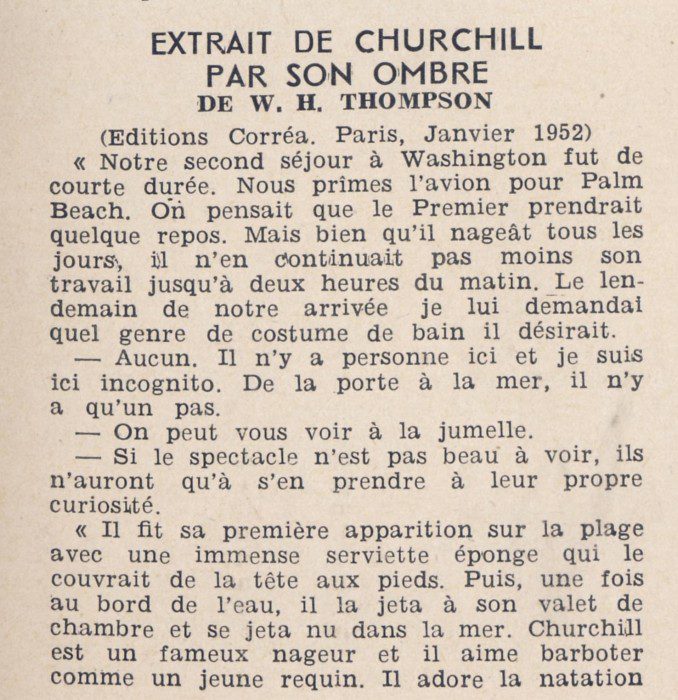 La vie au soleil n°26 - Jv fév 1953 - Churchill