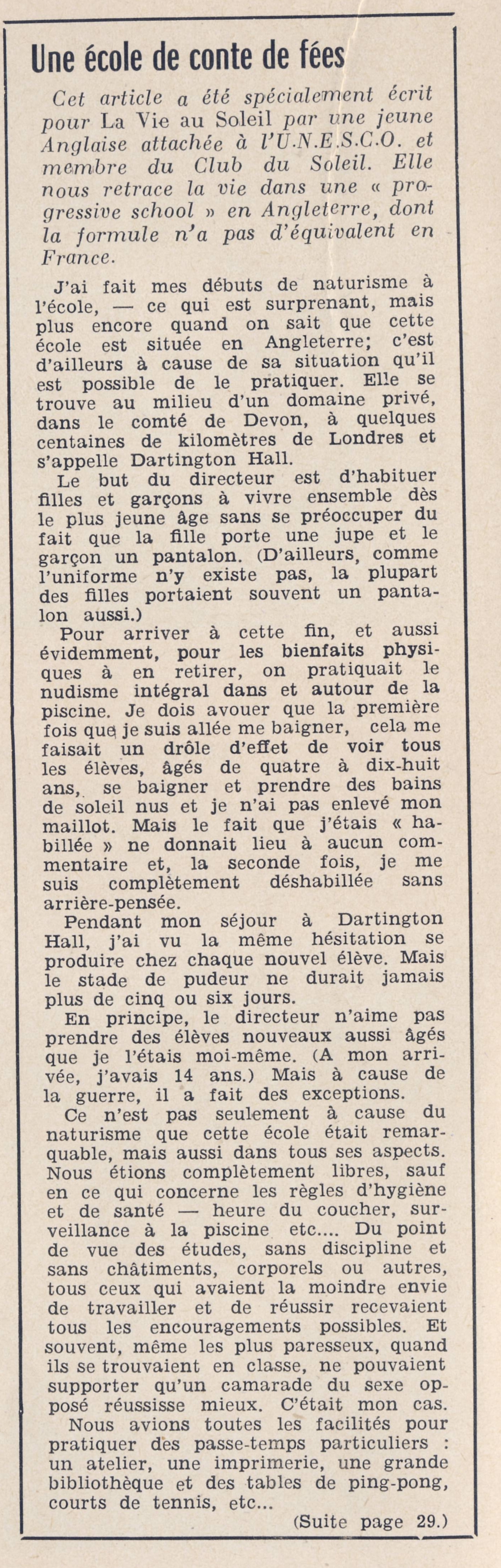 You are currently viewing Dartington Hall School – École naturiste en Angleterre