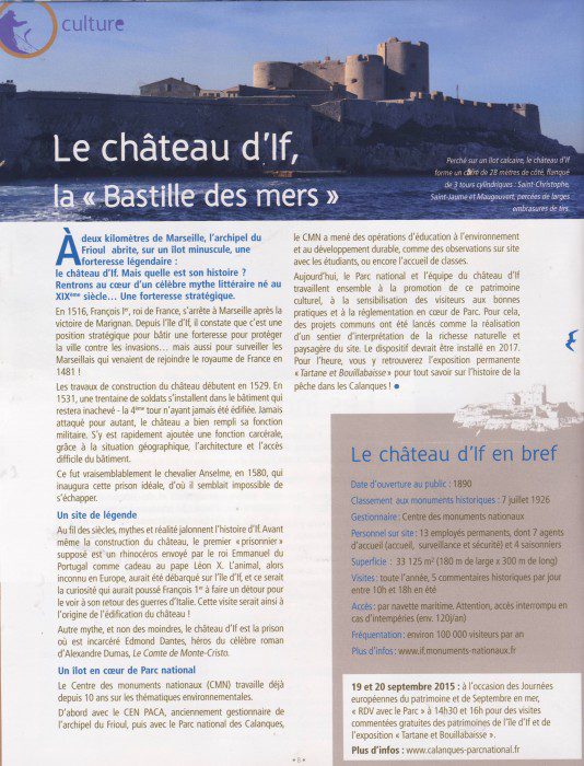 Lire la suite à propos de l’article Zoom sur le château d&rsquo;If