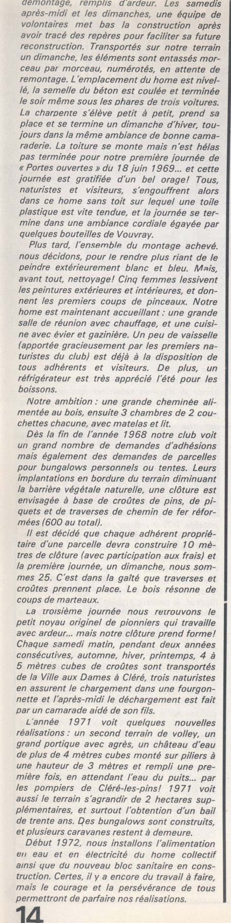 La vie au soleil numéro 22 - mars avril 73 - CS de Tours3