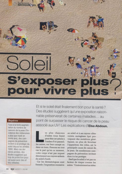 Lire la suite à propos de l’article Les bienfaits du soleil
