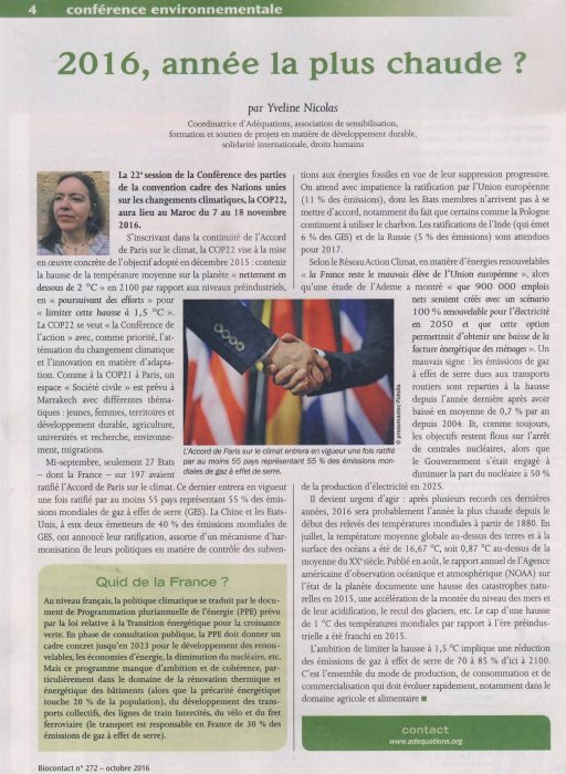 Lire la suite à propos de l’article 2016, l&rsquo;année la plus chaude ?