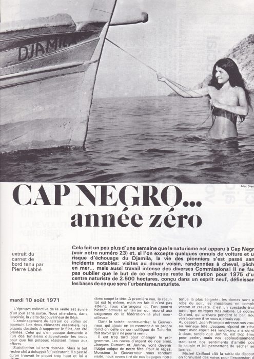 Lire la suite à propos de l’article Cap Négro, naturisme en Tunisie