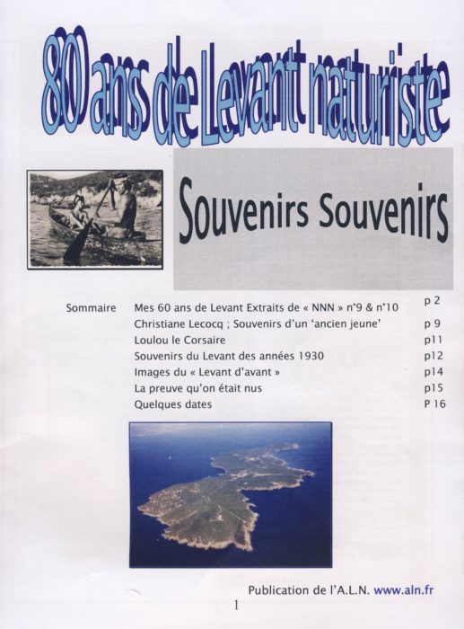 Lire la suite à propos de l’article Les 80 ans du Levant