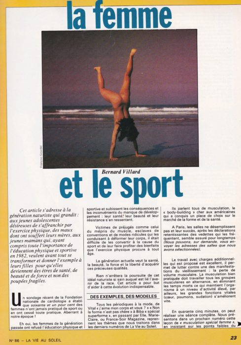 Lire la suite à propos de l’article Le naturisme et le sport (Dossier 3)