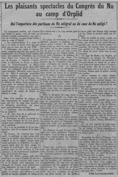 Lire la suite à propos de l’article 1930 à Francfort, le premier congrès naturiste