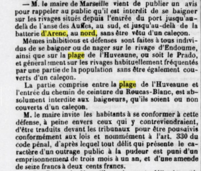 Lire la suite à propos de l’article On se baignait nu sur les plages de Marseille en 1800