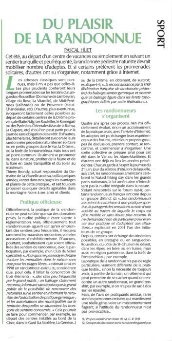 Lire la suite à propos de l’article Du plaisir de la randonnue